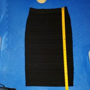 Babaton NWT Black Midi Skirt